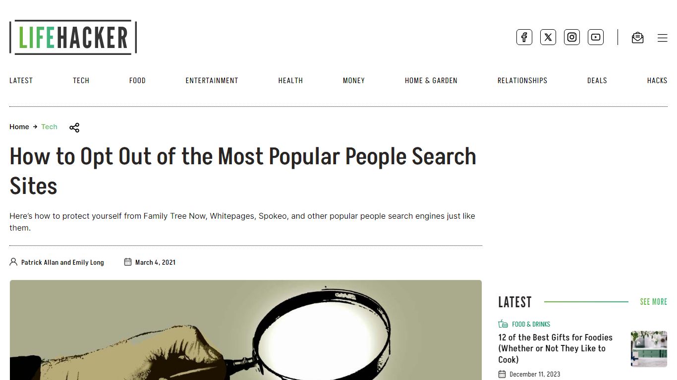 How to Opt Out of the Most Popular People Search Sites